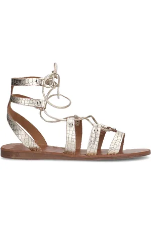 Sacha Gouden leren sandalen
