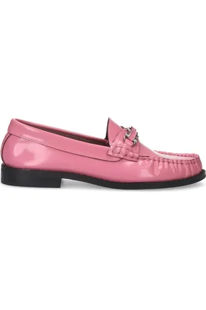 Sacha Leren loafers met zilverkleurige chain