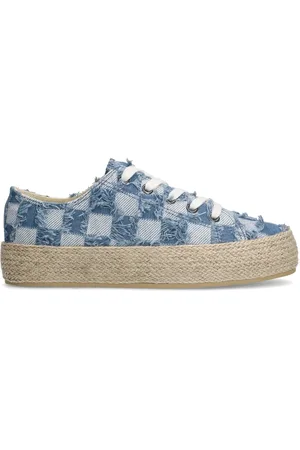 Sacha Denim sneakers met checkerprint
