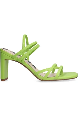 Sacha Groene hak sandalen met bandjes