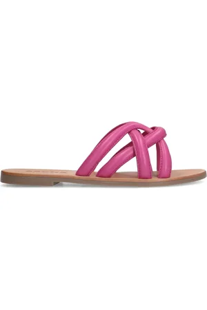 Sacha Leren slippers