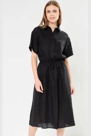 Tommy Hilfiger Linen Ss Midi Shirt WW0WW41911 by