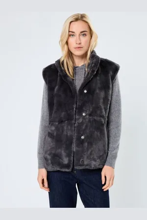 VERO MODA VMSONJAPOPPY FAUX FUR WAISTCOAT GA BOO by