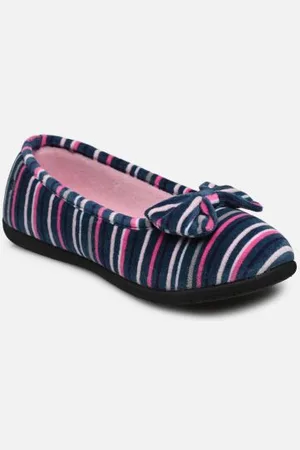 Isotoner Ballerine ergonomique EVERYWEAR - velours bio – grand nœud by