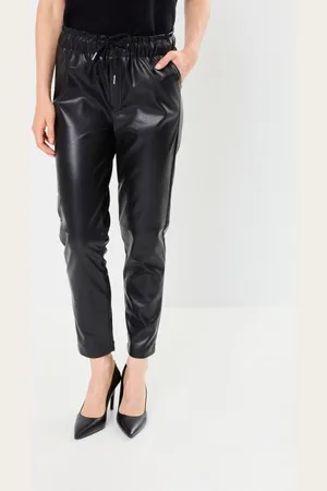 Molly Bracken LADIES WOVEN FAUX LEATHER PANTS by