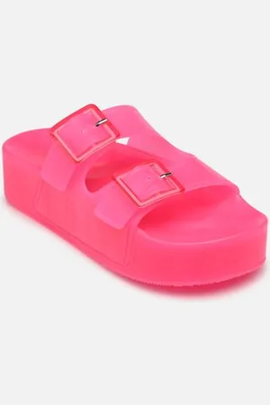 Colors of California High jelly sandal 2 buckles by