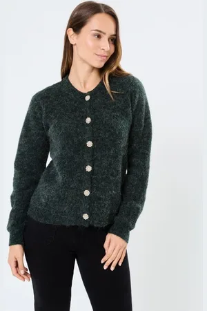 VILA VIALVA O-NECK L/S KNIT CARDIGAN/R by
