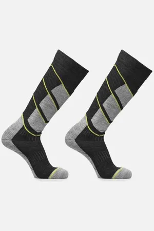 Head Unisex Ski V-Shape Kneehigh 2P Dark grey / Yellow by