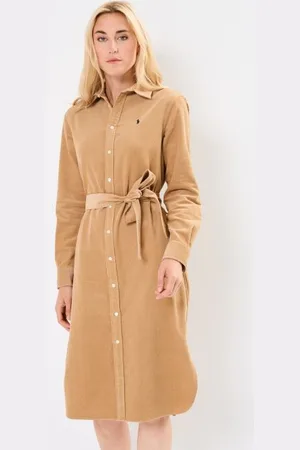 Ralph Lauren Robe-chemise ceinturée en velours côtelé by