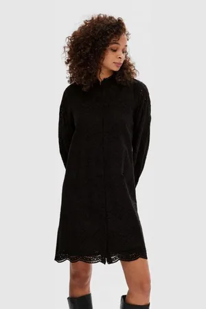 SELECTED Slftatiana Ls Short Embr Dress Noos by