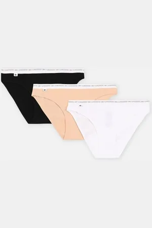 Lacoste Lot de 3 culottes en coton stretch by