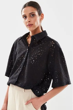 SELECTED Slfkarola 2/4 Oversize Lace Shirt B by