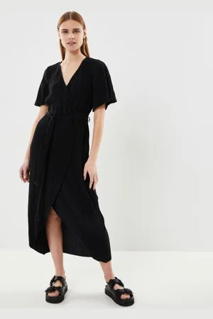 Y.A.S Yasolinda Ss Midi Wrap Dress S. Noos by