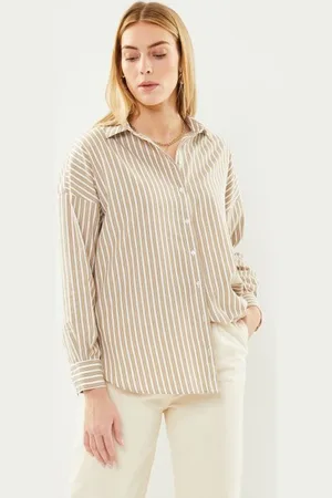 SELECTED Slfemma-Sanni Ls Striped Shirt Noos by