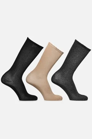 Pieces Pcsebby 3Pack Long Knee Sock Fc Bc by