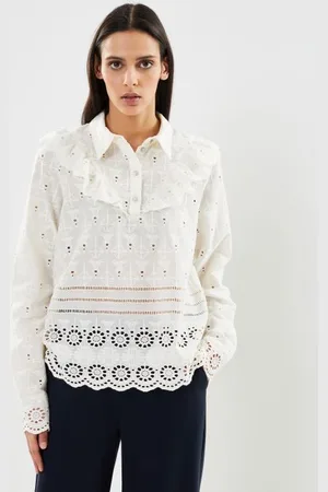 VILA Viadrienne Ls Halfplacket Shirt/Rou by