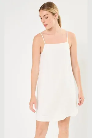 SELECTED Slflinnie Short Linen Strap Dress B by