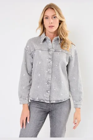 VERO MODA VMHAYDEN LS OVERSIZED EMB SHIRT RA207 by