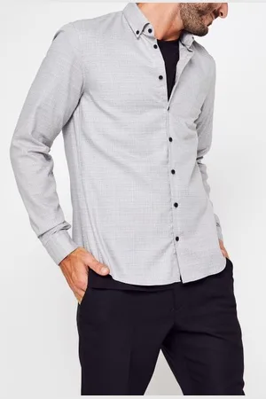 Calvin Klein Washed Slub Bd Slim Shirt by