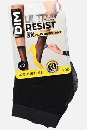 Dim Ultra Resist Socquettes Transparentes 20D by