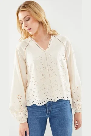 Y.A.S Yasluma Ls V-Neck Top S. Noos by