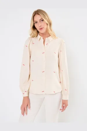 VILA VITRIAN LS EMB SHIRT/C29 by