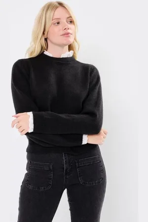 VERO MODA VMFIA LS O-NECK LACE PULLOVER GA by