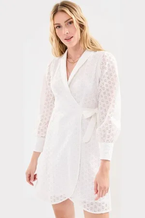 SELECTED Slfanelli Ls Short Wrap Dress B by