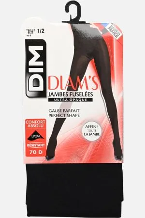 Dim Collant Jambes Fuselées Ultra Opaque 70D Noir by