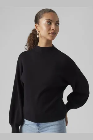 VERO MODA VMNANCY LS FUNNELNK PULLOVER GA by