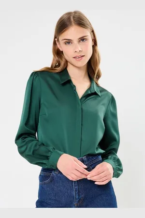 VILA VIELLETTE SATIN L/S SHIRT - NOOS by