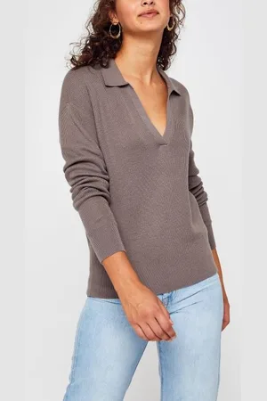 Calvin Klein Rib Open Neck Sweater by
