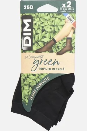 Dim GREEN Socquettes 25D Lot de 2 by