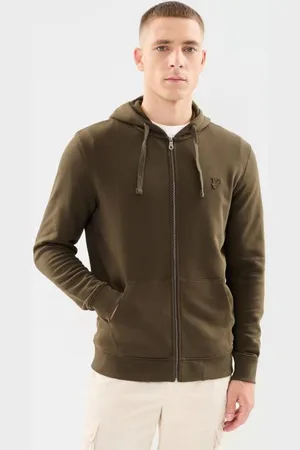 Lyle &amp; scott Tonal Eagle Zip Through Hoodie by