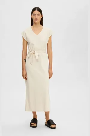 SELECTED Slfessential Sl V-Neck Ankle Dress Noos by