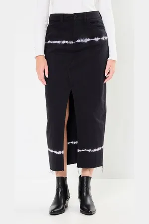 Noisy May NMKATH NW TIE DIE LONG SKIRT VI490BL by