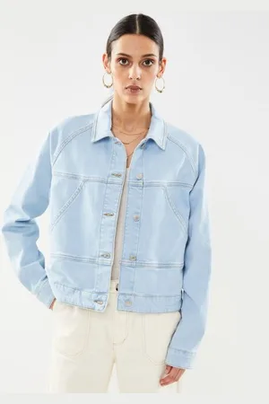 SELECTED Slfhazel Ls Light Ice Blue Denim Jacket by