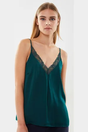 VILA Vicava V-Neck Lace Singlet/Su - Noos by