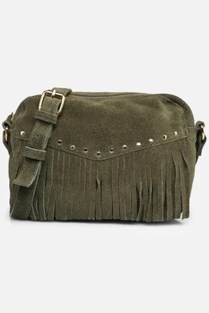 Pieces Nilla Suede Fringes Cross Body Fc by