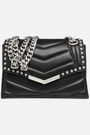 IKKS SAC THE 1 ROCK NOIR EN CUIR TAILLE S by