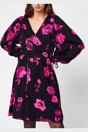 SELECTED Slfvaletta Ls Short Wrap Dress B by