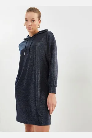 VILA Vishimmer Ls Short Hoodie Dress/C27 by