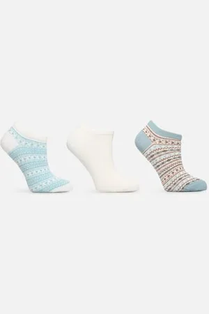 Sarenza Lot de 3 paires invisible femme noel by