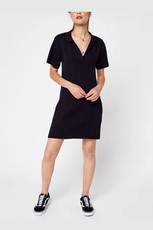 NA-KD Pique Collar Knitted Dress by
