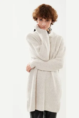 Pieces PCJAYLEN LS HALF PLACKET KNIT DRESS BC by