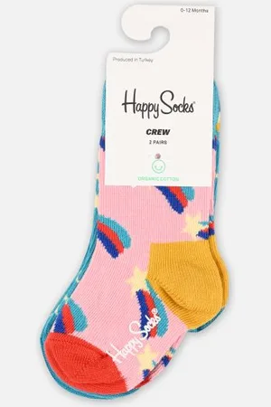 Happy Socks 2-Pack Kids Shooting Star Sock by