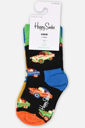 Happy Socks 2-Pack Kids Car Sock by