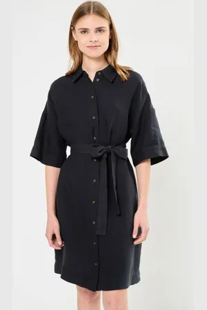 SELECTED Slflinnie 2/4 Short Linen Shirt Dress B by