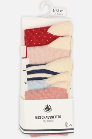Petit Bateau 5 Paires Chaussettes A06SF01 by