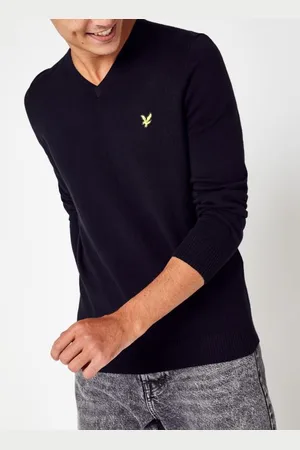 Lyle &amp; scott V Neck Cotton Merino Jumper by